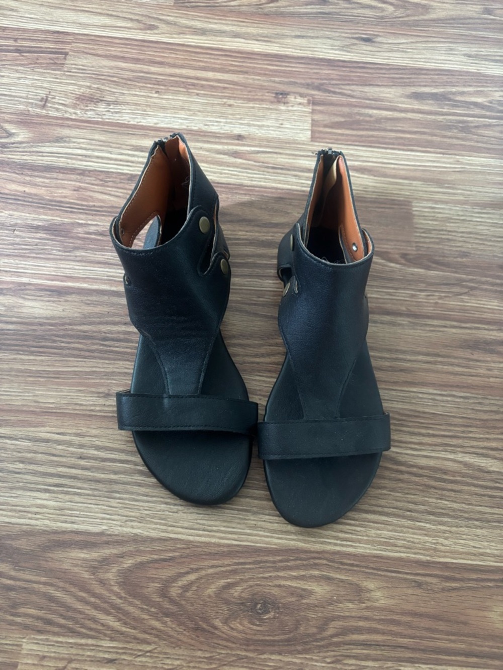 Women’s Black Ankle Sandals - Picture 2 of 5